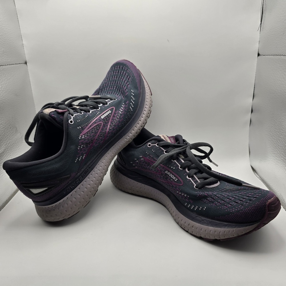 Brooks Glycerin 19 Women's Running Shoes Gray Purple Size 8.5 B Neutral Athletic